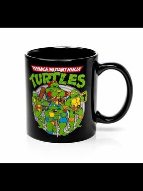 Teenage Mutant Ninja Turtles Black Ceramic Coffee Mug